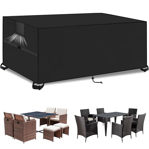 Gartenmöbel Abdeckung Wasserdicht,Anti-UV,150*90*74cm,Schwerlast 420D Oxford Gewebe Abdeckhaube Gartentisch Rechteckig,Wasserdichte Schutzhülle Gartenmöbel,Winterfest Abdeckplane Gartenmöbel Gartenmöbel Abdeckung Wasserdicht,Anti-UV,150*90*74cm,Schwerlast 420D Oxford Gewebe Abdeckhaube Gartentisch Rechteckig,Wasserdichte Schutzhülle Gartenmöbel,Winterfest Abdeckplane Gartenmöbel von KIAMXNE