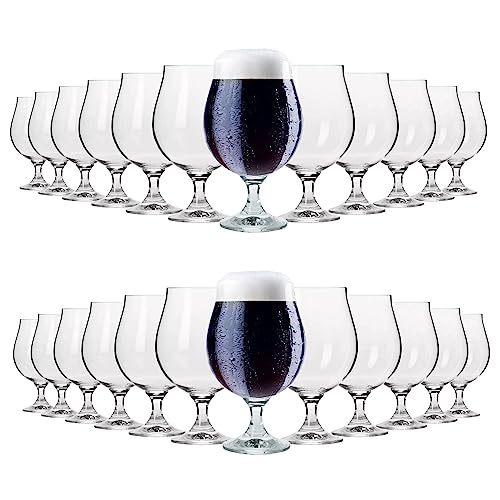 KIAPPO Biergläser für Dunkles Bier - Gläser & Trinkgeschirr - Gläser Set - Geschenke für Männer - Transparentes Glas - Kristallgläser - Spülmaschinenfest - 500ml Bierglas 24x von KIAPPO