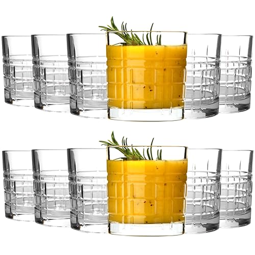 KIAPPO Saftgläser Set 320 ml - 12 Stück Trinkgläser - Weingläser - Wassergläser - Sektgläser - Weissweinglaeser - Dessertgläser - Spülmaschinenfest - 84 x 90 mm von KIAPPO
