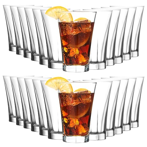 KIAPPO Trinkgläser Set 350 ml - 24 Stück Modern Gläser - Modern Wassergläser - Sektgläser - Saftgläser - Dessertgläser - Spuelmaschinenfest - 132 x 90 mm von KIAPPO