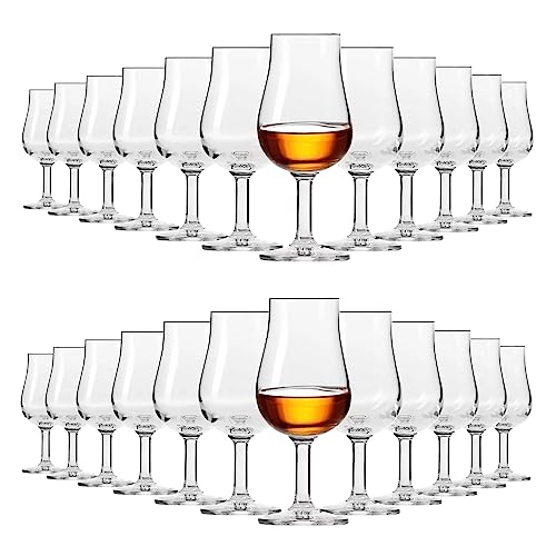 KIAPPO Whisky Verkostungsgläser 100 ml - 24 Stück Wiskeygläser Set - Gläser & Trinkgeschirr - Cocktailgläser - Schnapsgläser - Kristallgläser - Geschenke für Männer von KIAPPO