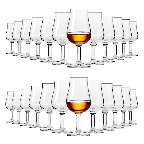 KIAPPO Whisky-Verkostungsgläser - Wiskeygläser-Set - Gläser & Trinkgeschirr - Cocktailgläser - Schnapsgläser - Gläser Set - Geschenke für Männer - 100ml Verkostungsglas 24x von KIAPPO