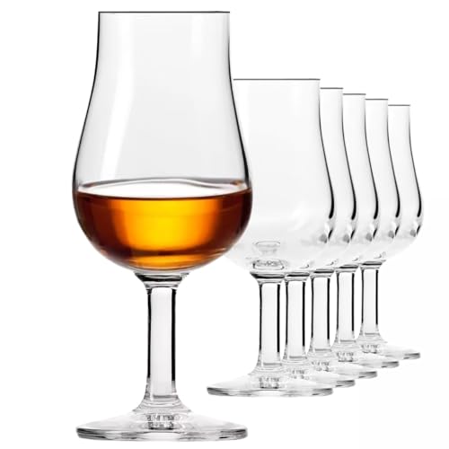 KIAPPO Whisky-Verkostungsgläser - Wiskeygläser-Set - Gläser & Trinkgeschirr - Cocktailgläser - Schnapsgläser - Gläser Set - Geschenke für Männer - Kristallgläser - 100ml Verkostungsglas 6x von KIAPPO