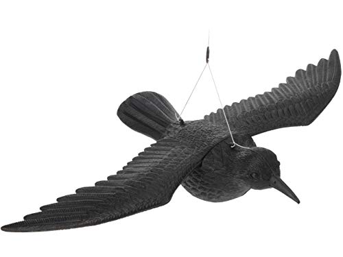 Taubenschreck Rabe Gartenfigur (57x40x13 cm) von Hepoluz