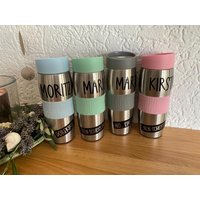 Personalisierte Thermobecher Für Kalte Und Warme Getränke Kaffebecher To Go Aus Edelstahl Mit Lustigem Spruch Abschiedsgeschenk von KIBAFU