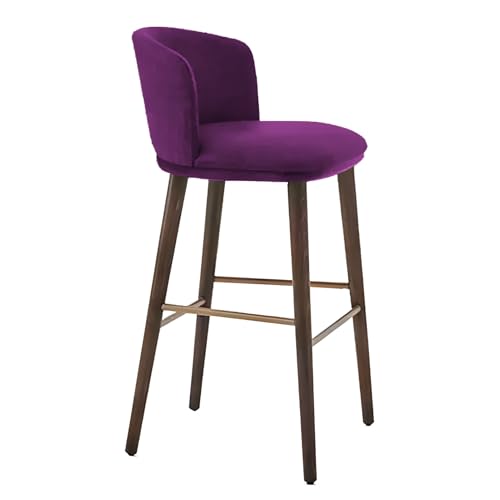 KIBONCY 41,3'' Moderne Barhocker, Barhocker mit Rückenlehne in Tischhöhe, Bouclé-Stoff, Küche und Wohnzimmerbar E von KIBONCY