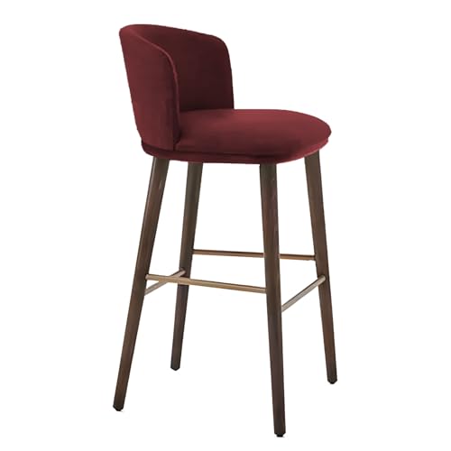 KIBONCY 41,3'' Moderne Barhocker, Barhocker mit Rückenlehne in Tischhöhe, Bouclé-Stoff, Küche und Wohnzimmerbar F von KIBONCY