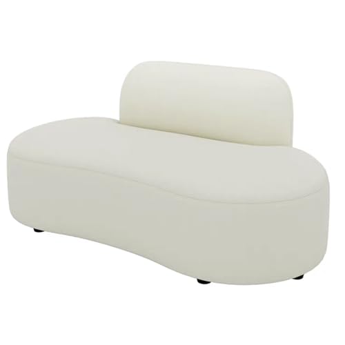 KIBONCY Couchsofa 2-Sitzer-Schaumsofa, Bequemes Napapi-Sofa, Extra Tiefe Sitze, Fester Holzrahmen, Abnehmbare Abdeckung, Liebessitzcouch Für Kleine Räume 1 von KIBONCY