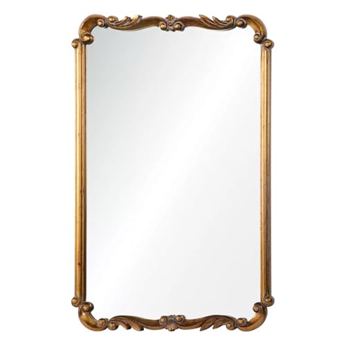 KIBONCY Dekorativer Spiegel, Badezimmer-Wandspiegel, europäischer wandmontierter Eingangsspiegel für zu Hause 70 * 100cm von KIBONCY