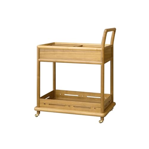 KIBONCY Endtische Holz Wohnzimmersofa Beikleber Retro Retro Minimalist Movable Eck Nachttisch B von KIBONCY