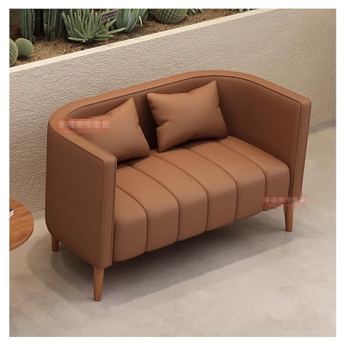 KIBONCY Stilvolles Café-Booth-Sofa, süßfarbiger Empfangstisch und Stuhlsatz, künstlerisches gepolstertes Tiefen-Sitzsofa – ideal für Milchtee-Läden und Dessertgeschäfte Double seat von KIBONCY