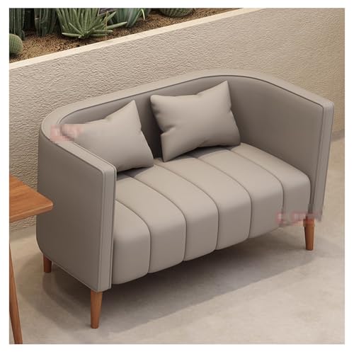 KIBONCY Stilvolles Café-Booth-Sofa, süßfarbiger Empfangstisch und Stuhlsatz, künstlerisches gepolstertes Tiefen-Sitzsofa – ideal für Milchtee-Läden und Dessertgeschäfte Double seat von KIBONCY