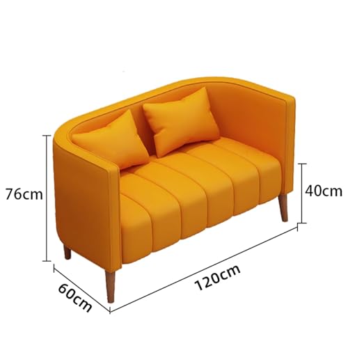 KIBONCY Stilvolles Café-Booth-Sofa, süßfarbiger Empfangstisch und Stuhlsatz, künstlerisches gepolstertes Tiefen-Sitzsofa – ideal für Milchtee-Läden und Dessertgeschäfte Double seat von KIBONCY