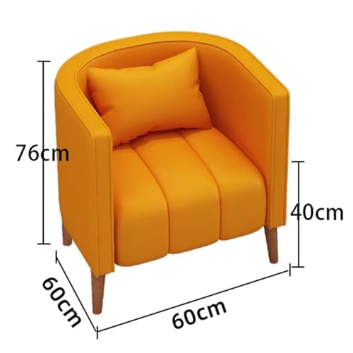 KIBONCY Stilvolles Café-Booth-Sofa, süßfarbiger Empfangstisch und Stuhlsatz, künstlerisches gepolstertes Tiefen-Sitzsofa – ideal für Milchtee-Läden und Dessertgeschäfte Single seat von KIBONCY