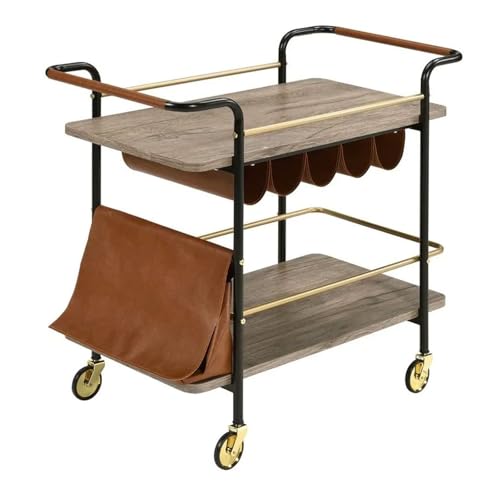 KIBONCY Unterhaltungsküchenwagen, Mid-Century Moderne Fertiges Holz 2-stufig Mobiles Flaschenweinregal Für Zuhause Und Unterhaltung C KIBONCY Unterhaltungsküchenwagen, Mid-Century Moderne Fertiges Holz 2-stufig Mobiles Flaschenweinregal Für Zuhause Und Unterhaltung C von KIBONCY
