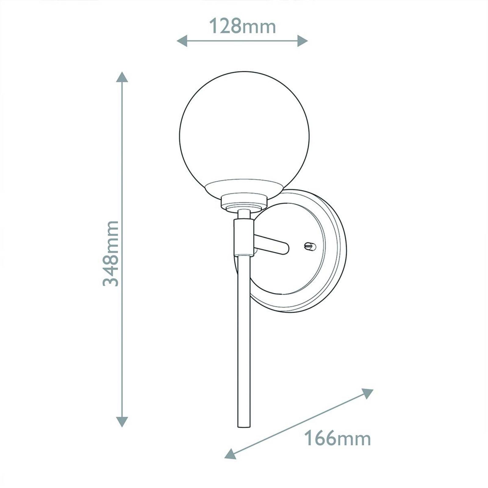 Wandlampe Benno 1 schwarz-bronze, weiß, Stahl, Glas IP44 G9 Wandlampe Benno 1 schwarz-bronze, weiß, Stahl, Glas IP44 G9 von KICHLER