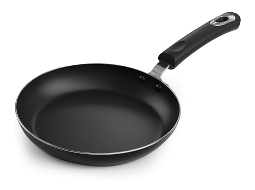 KICHLY Antihaft Bratpfanne 24cm, Beschichtete Pfanne Induktion, Aluminium Nonstick Frying Pan, Induktionspfanne Geeignet Für alle Herdarten - Schwarz von KICHLY