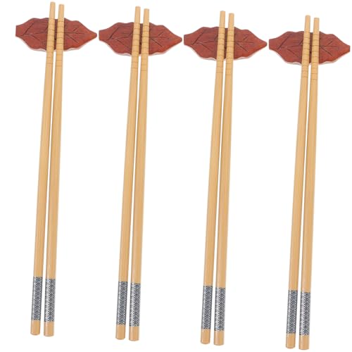 KICHOUSE 1 Satz 4 Essstäbchenhalter Essstäbchen Wiederverwendbar Wiederverwendbare Essstäbchen Für Stäbchen Ruhen Wiederverwendbares Essstäbchen Zarter Stäbchenhalter Tafelgeschirr Hölzern von KICHOUSE