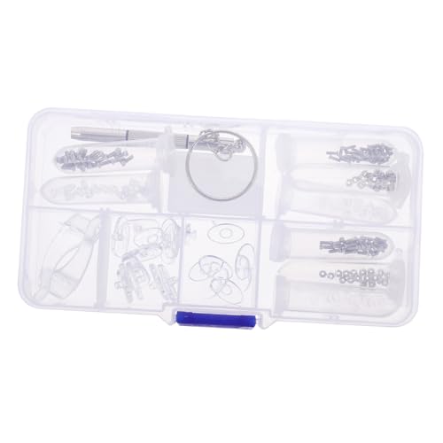 KICHOUSE 1 Satz Brillen Reparatur Kit mit Präzisen Werkzeugen für Eyeglasses Sonnenbrillen und Uhren Schrauben Nasenpads und Praktischem Aufbewahrungsbox KICHOUSE 1 Satz Brillen Reparatur Kit mit Präzisen Werkzeugen für Eyeglasses Sonnenbrillen und Uhren Schrauben Nasenpads und Praktischem Aufbewahrungsbox von KICHOUSE