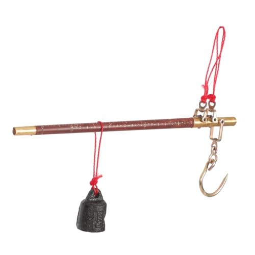 KICHOUSE 1 Satz Handgefertigte Holzwaage Traditionelle Chinesische Hängewaage Präzise Küchenwaage für Lebensmittel Vintage Design für Haushalte und Apotheken Tragkraft Hochwertigem Gewicht von KICHOUSE