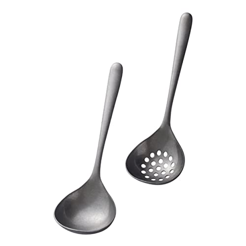 KICHOUSE 1satz Schöpfkelle Set Retro Koreanische Design Suppenkelle Und Schöpflöffel Für Fondue Und Heiße Töpfe Langlebig Rostfrei Leicht Zu Reinigen von KICHOUSE