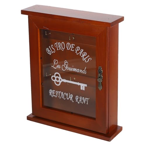 KICHOUSE Holz Schlüsselaufbewahrungsbox Wandmontiert Retro Stil für Zuhause Eingangsbereich Deko Praktische Schlüsselablage und Elegant KICHOUSE Holz Schlüsselaufbewahrungsbox Wandmontiert Retro Stil für Zuhause Eingangsbereich Deko Praktische Schlüsselablage und Elegant von KICHOUSE