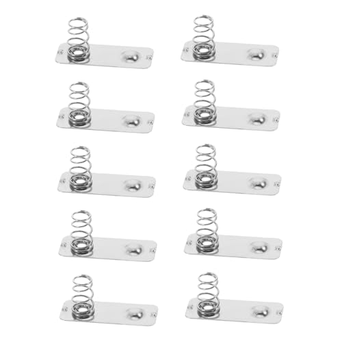 KICHOUSE 10 Stück Aa Batterie Kontaktfeder Federkontaktplatte für Batteriefächer Einsetzbar Einfache Installation Stabile Stromversorgung Langlebige KICHOUSE 10 Stück Aa Batterie Kontaktfeder Federkontaktplatte für Batteriefächer Einsetzbar Einfache Installation Stabile Stromversorgung Langlebige von KICHOUSE