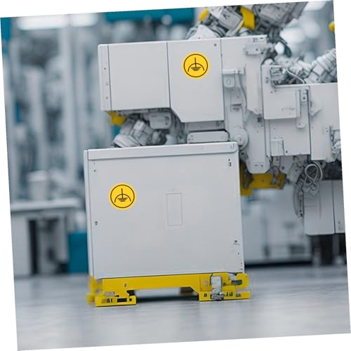 KICHOUSE 10 Stück Erdungswarnaufkleber mit Mechanische Sicherheitszeichen für Elektrische Schaltanlagen Leicht Anzubringen Klare Kennzeichnung für Schutz vor Stromunfällen in Werkstätten von KICHOUSE