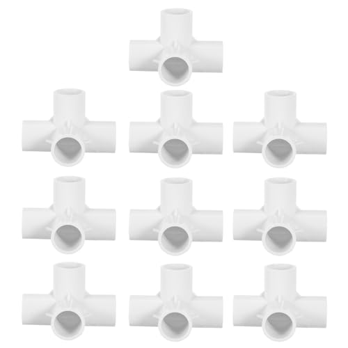 KICHOUSE 10 Stück PVC Eckverbinder Wasserrohranschlüsse für DIY Projekte Robuste Rohrverbindung Installieren für Garten und Gewächshäuser KICHOUSE 10 Stück PVC Eckverbinder Wasserrohranschlüsse für DIY Projekte Robuste Rohrverbindung Installieren für Garten und Gewächshäuser von KICHOUSE