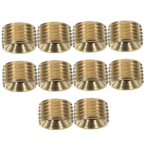 KICHOUSE 10 Stück Teiliges Messing Endkappen Außengewinde Rohrstopfen mit Außen sechskant Langlebige Blindstopfen für Vielseitige Rohranschlüsse und Druckluftsysteme Einfache Montage und KICHOUSE 10 Stück Teiliges Messing Endkappen Außengewinde Rohrstopfen mit Außen sechskant Langlebige Blindstopfen für Vielseitige Rohranschlüsse und Druckluftsysteme Einfache Montage und von KICHOUSE