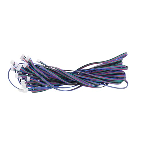 KICHOUSE 10 Stück Teiliges Stepper motor Kabelset mit Weißen Terminal Pin Steckverbindern Kompatibel Drucker und Cnc Schrittmotoren Praktische Kabellänge für Vielseitige Zufällige Farbe KICHOUSE 10 Stück Teiliges Stepper motor Kabelset mit Weißen Terminal Pin Steckverbindern Kompatibel Drucker und Cnc Schrittmotoren Praktische Kabellänge für Vielseitige Zufällige Farbe von KICHOUSE