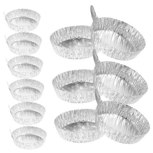 KICHOUSE 100 Stück Aluminiumfolie Wägeplatten mit Griff Chemielabor Wägegeschirr Probenwägeboote Vielseitig Einsetzbar für Flüssigkeiten und Feststoffe von KICHOUSE