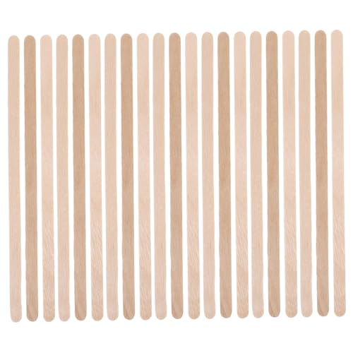 KICHOUSE 100 Stück Biologisch Abbaubare Holz Rührstäbchen Lange Kaffeerührer Holzstäbchen für Heißgetränke Cocktail Mixen Getränke Rührlöffel für Kaffee Tee Bar Milk Tea Wiederverwendbar von KICHOUSE