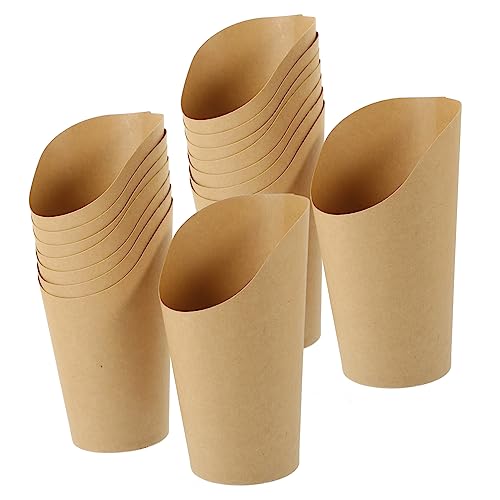KICHOUSE 100stücke Pommes-frites-becherhalter Aus Kraftpapier Wurstbecher Mit Party-design Snack Halter Für Süßigkeiten Und Kleine Leckereien Kompakte Snackbehälter Für KICHOUSE 100stücke Pommes-frites-becherhalter Aus Kraftpapier Wurstbecher Mit Party-design Snack Halter Für Süßigkeiten Und Kleine Leckereien Kompakte Snackbehälter Für von KICHOUSE