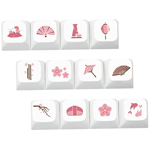 KICHOUSE 12stücke Tastenkappen Für Mechanische Tastatur Thermisch Bedruckt Ersatz-tastenkappen Für Gaming-Tastatur Tastenkappen Für Maschinentastatur KICHOUSE 12stücke Tastenkappen Für Mechanische Tastatur Thermisch Bedruckt Ersatz-tastenkappen Für Gaming-Tastatur Tastenkappen Für Maschinentastatur von KICHOUSE