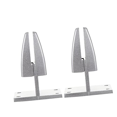 KICHOUSE 2 Stück Desktop-Rahmenclip Dual Schreibtisch Partition Clips Tischhalterung für Zwei Monitore Büro Tischteilerklemme Bildschirmtrennklemme Aluminiumlegierung Silber von KICHOUSE
