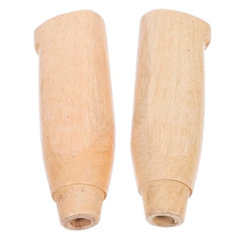 KICHOUSE 2 Stück Ersatzmessergriff aus Holz für Küchenmesser Teilig Rutschfester Griff Einfach zu Ersetzen Langlebig und Ästhetisch Ansprechend für Küchenreparaturen von KICHOUSE