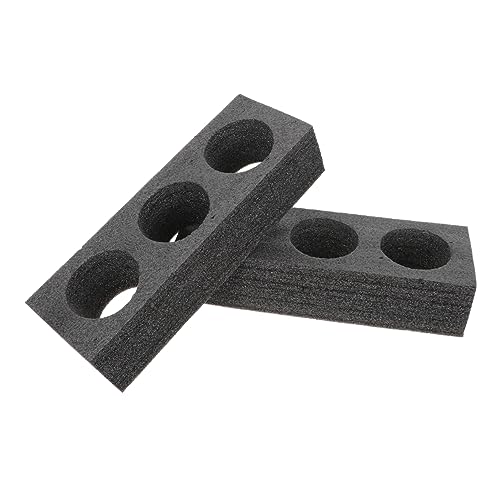 KICHOUSE 2 Stück Getränkehalter für To Go Fach Tassen Tray aus Perlenbaumwolle Tragbar und Wiederverwendbar für Kaffee Tee und Andere Getränke von KICHOUSE