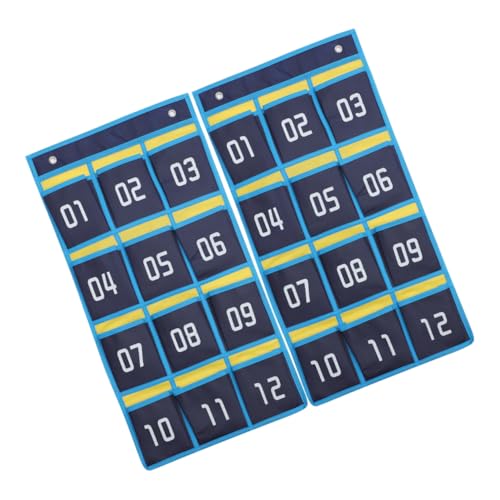 KICHOUSE 2 Stück Hängende Aufbewahrungstasche für Handys Teiliges Wandorganizer mit Fächern für Klassenzimmer und Vielseitiger Handy Organizer aus Weichem Bequemem Vliesstoff für Schlüssel von KICHOUSE
