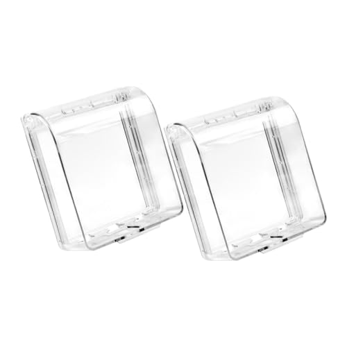 KICHOUSE 2 Stück Klebe Steckdosenabdeckung für Badezimmer und Außenbereich Wasserdichter Spritzschutz Transparent Selbstklebend für Standardsteckdosen KICHOUSE 2 Stück Klebe Steckdosenabdeckung für Badezimmer und Außenbereich Wasserdichter Spritzschutz Transparent Selbstklebend für Standardsteckdosen von KICHOUSE