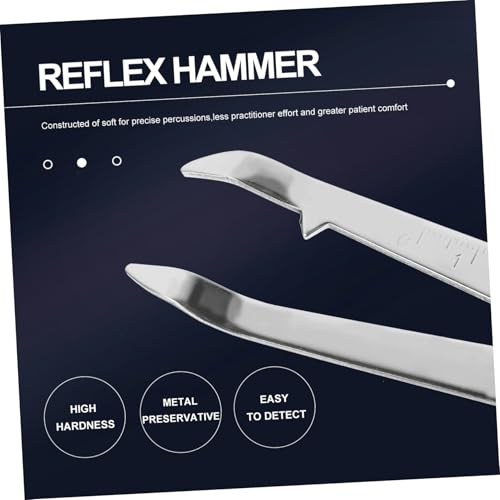 KICHOUSE 2 Stück Mehrteiliges medizinisches Perkussionshammer aus Edelstahl mit Maßstab Multifunktionaler neurologischer Reflexhammer für Untersuchung und Diagnostik Leicht und langlebig KICHOUSE 2 Stück Mehrteiliges medizinisches Perkussionshammer aus Edelstahl mit Maßstab Multifunktionaler neurologischer Reflexhammer für Untersuchung und Diagnostik Leicht und langlebig von KICHOUSE