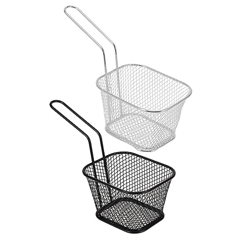 KICHOUSE 2 Stück Metall Pommeskorb Fritteusen Drahtkörbe Pommes Frites Frittierter Lebensmittelkorb Kleiner Drahtkorb Frittierkorb Pommes Halter Korb Zum Frittieren Von KICHOUSE 2 Stück Metall Pommeskorb Fritteusen Drahtkörbe Pommes Frites Frittierter Lebensmittelkorb Kleiner Drahtkorb Frittierkorb Pommes Halter Korb Zum Frittieren Von von KICHOUSE