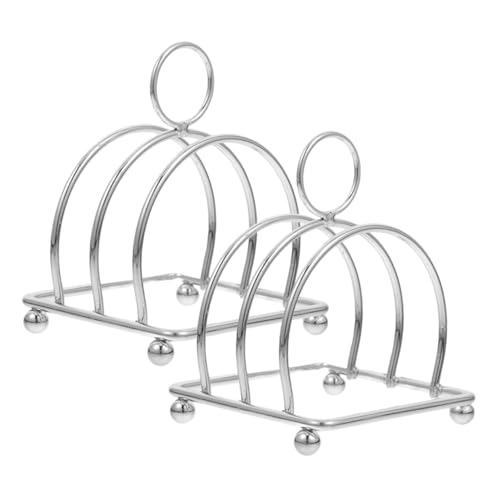 KICHOUSE 2 Stück Toast Halter Rack Multifunktionales Gestell für Toast Bücher und Werkzeuge für Küche und Restaurant Langlebig und Leicht zu Reinigen KICHOUSE 2 Stück Toast Halter Rack Multifunktionales Gestell für Toast Bücher und Werkzeuge für Küche und Restaurant Langlebig und Leicht zu Reinigen von KICHOUSE