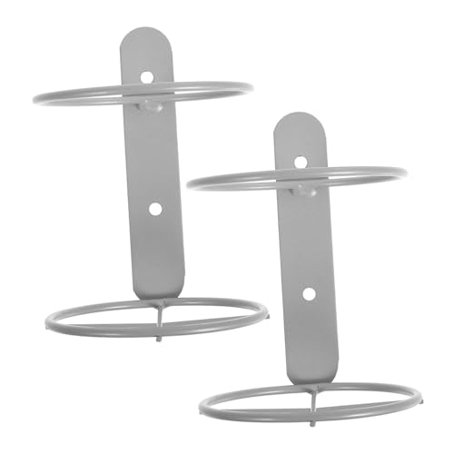 KICHOUSE 2stücke Wandmontiertes Weinregal Aus Metall Flaschenhalter Für Getränke Zur Wandmontage Organizer Für Küche Und Bar Silber Platzoptimierung Und Präsentation von KICHOUSE