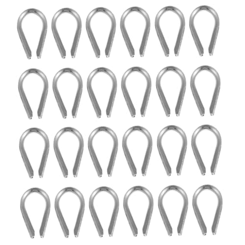 KICHOUSE 30Stücke Drahtseilkauschen Fingerhüte für Seilrigging Dreieckige Kauschen Langlebige und Sichere Verbindung für Kabel und Drahtseilschlingen KICHOUSE 30Stücke Drahtseilkauschen Fingerhüte für Seilrigging Dreieckige Kauschen Langlebige und Sichere Verbindung für Kabel und Drahtseilschlingen von KICHOUSE