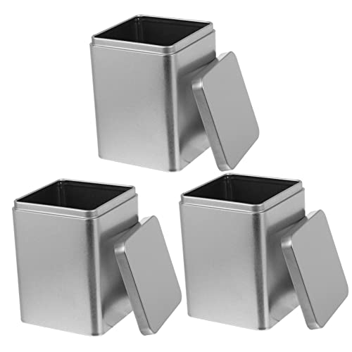 KICHOUSE 3Er-Box Teedosen aus Metall Geschenkbehälter für Kekse Süßigkeitenglas Metallbehälter mit Deckel Keksbehälter zum Verschenken Lagertanks Geschenkbox gefrostet Blechbüchse Tee-Box KICHOUSE 3Er-Box Teedosen aus Metall Geschenkbehälter für Kekse Süßigkeitenglas Metallbehälter mit Deckel Keksbehälter zum Verschenken Lagertanks Geschenkbox gefrostet Blechbüchse Tee-Box von KICHOUSE
