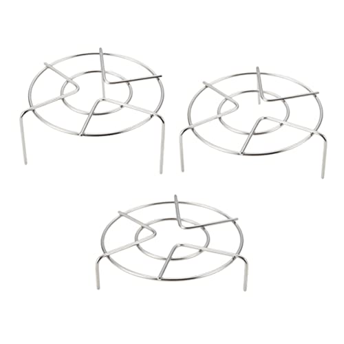 KICHOUSE 3Stücke Teiliges Multifunktions Dampfgarer Rack aus Hitzebeständiger Kochtisch für Dampfkochen und Kühlung für Verschiedene Küchenutensilien von KICHOUSE