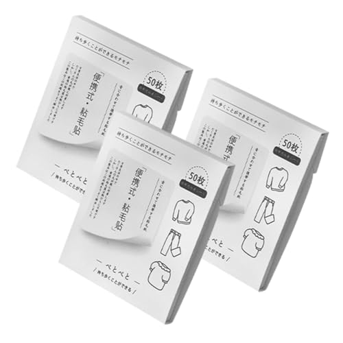 KICHOUSE 3er Packungen Pack Klebe Sticker zur Haarentfernung von Haustieren Effektive Fusselrolle für Möbel Kleidung Teppiche mit Hoher Klebekraft und Abreißbarem Design für Mühelose KICHOUSE 3er Packungen Pack Klebe Sticker zur Haarentfernung von Haustieren Effektive Fusselrolle für Möbel Kleidung Teppiche mit Hoher Klebekraft und Abreißbarem Design für Mühelose von KICHOUSE
