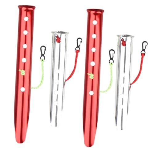 KICHOUSE 4 STÜCKE Aluminium U Förmige Zeltheringe Robuste Heringe für Schnee für Camping Garten und Outdoor Aktivitäten Hochfester Einfache Handhabung KICHOUSE 4 STÜCKE Aluminium U Förmige Zeltheringe Robuste Heringe für Schnee für Camping Garten und Outdoor Aktivitäten Hochfester Einfache Handhabung von KICHOUSE