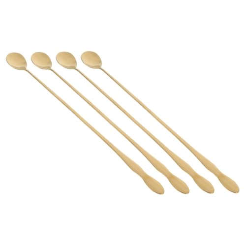 KICHOUSE 4 Stück Edelstahl Rührlöffel mit Langem Stiel Langlebig Elegant Beschichtet Einfach zu Reinigen für Kaffee Getränke und Gewürze in Küche und Gastronomiebereich KICHOUSE 4 Stück Edelstahl Rührlöffel mit Langem Stiel Langlebig Elegant Beschichtet Einfach zu Reinigen für Kaffee Getränke und Gewürze in Küche und Gastronomiebereich von KICHOUSE